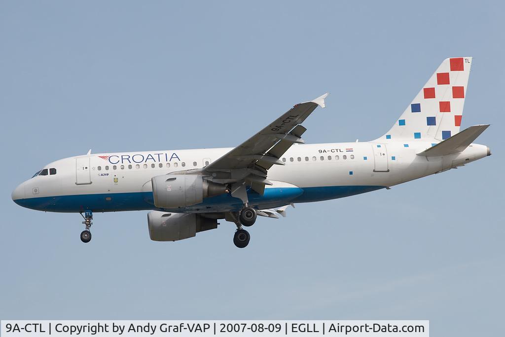 9A-CTL, 2000 Airbus A319-112 C/N 1252, Croatia Airlines A319