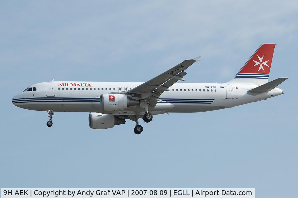 9H-AEK, 2004 Airbus A320-211 C/N 2291, Air Malta A320