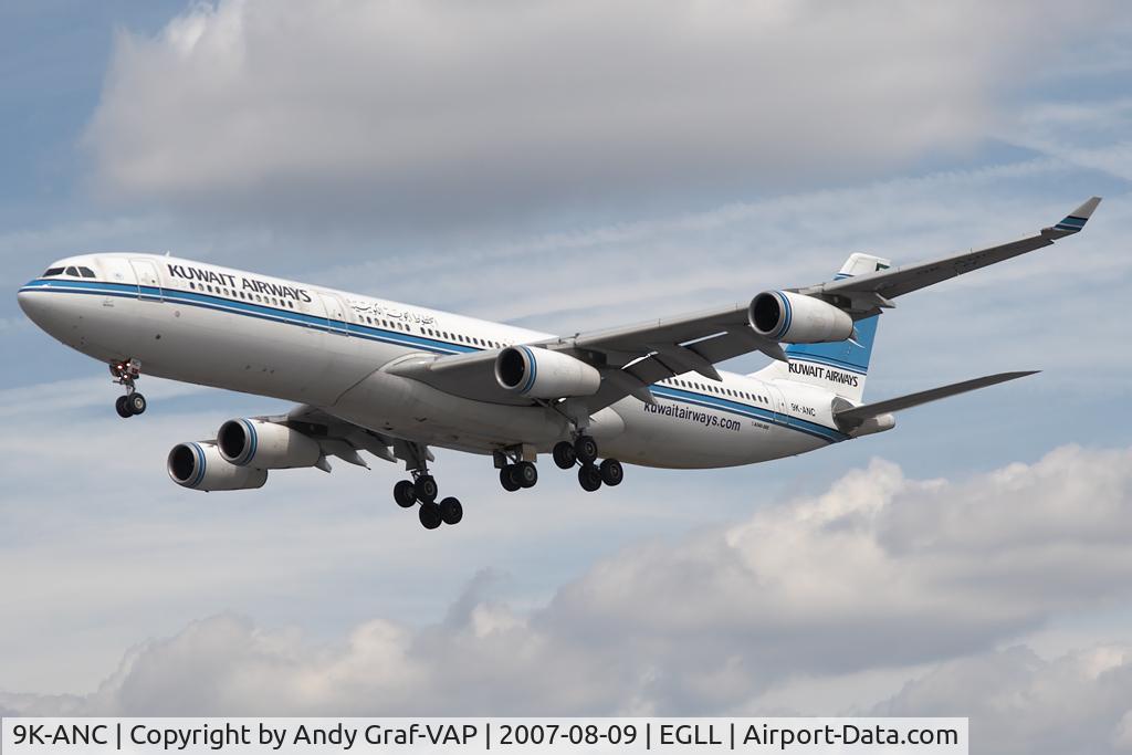 9K-ANC, 1995 Airbus A340-313 C/N 101, Kuwait Airways A340-300