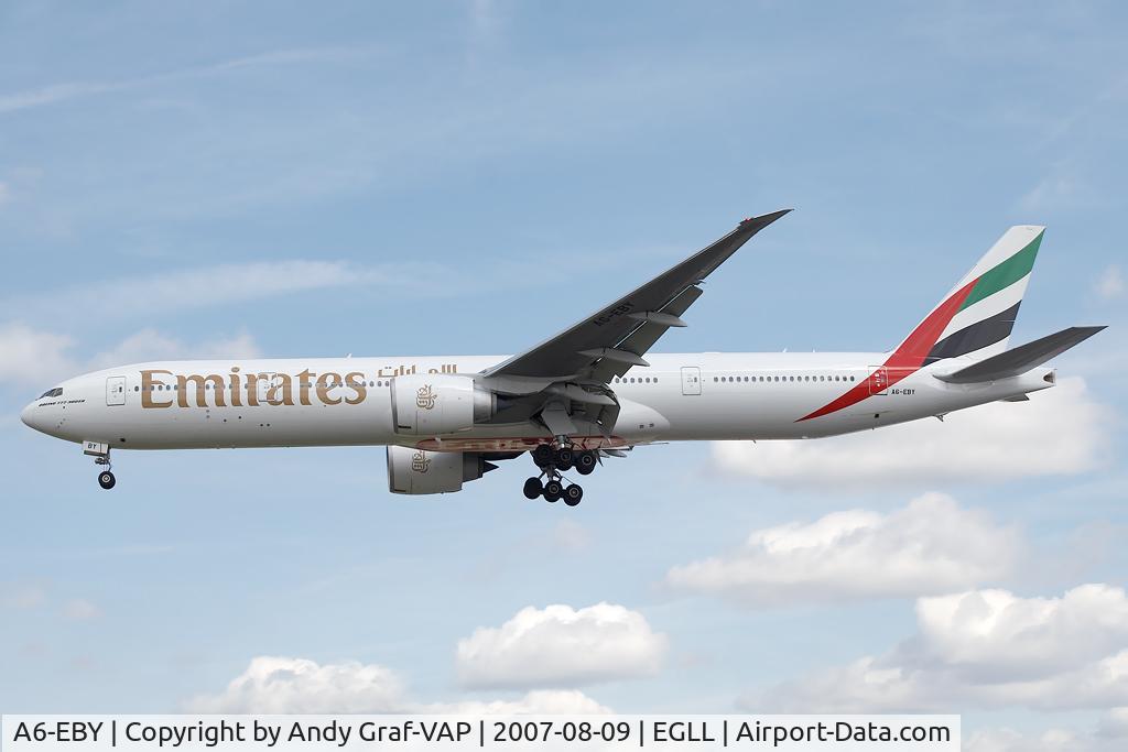 A6-EBY, 2007 Boeing 777-36N/ER C/N 33864, Emirates 777-300