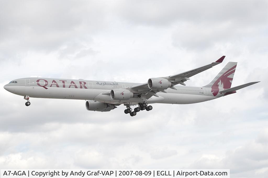 A7-AGA, 2006 Airbus A340-642 C/N 740, Qatar Airways A340-600