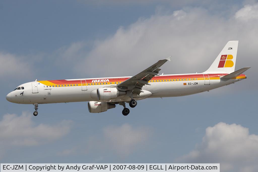 EC-JZM, 2007 Airbus A321-212 C/N 2996, Iberia A321
