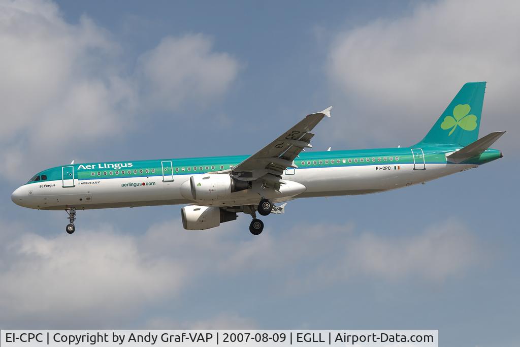 EI-CPC, 1998 Airbus A321-211 C/N 0815, Aer Lingus A321
