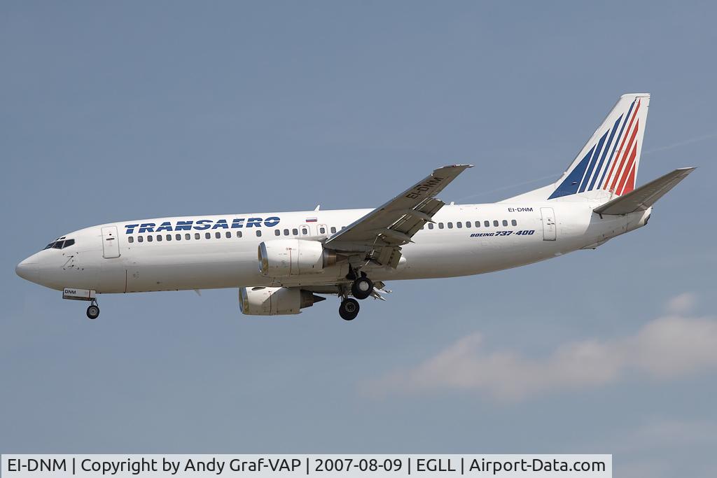 EI-DNM, 1989 Boeing 737-4S3 C/N 24166, Transaero 737-400
