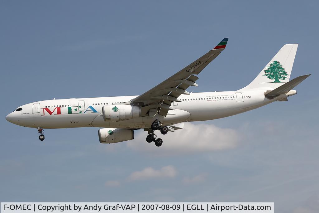 F-OMEC, 2003 Airbus A330-243 C/N 532, MEA A330-200