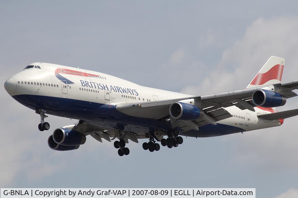 G-BNLA, 1989 Boeing 747-436 C/N 23908, British Airways 747-400