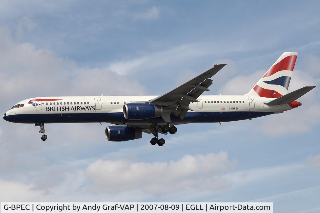 G-BPEC, 1990 Boeing 757-236 C/N 24882, British Airways 757-200