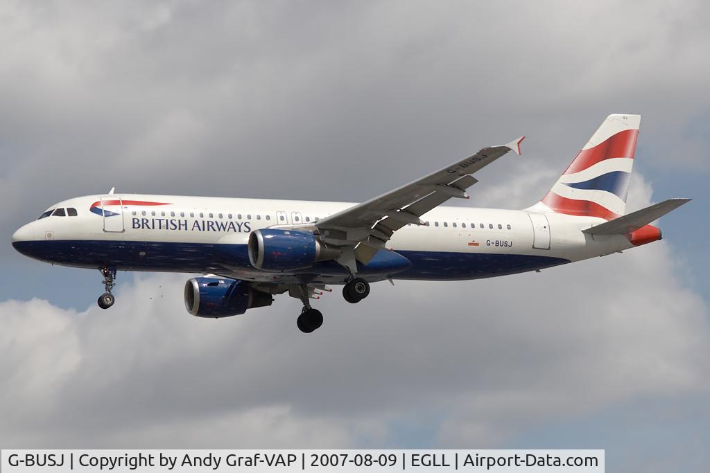 G-BUSJ, 1990 Airbus A320-211 C/N 109, British Airways A320