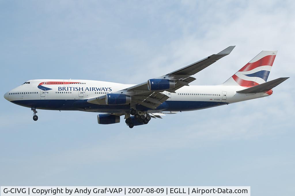 G-CIVG, 1995 Boeing 747-436 C/N 25813, British Airways 747-400