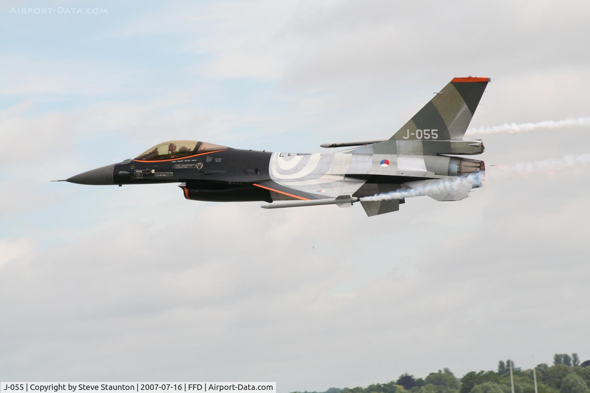 J-055, Fokker F-16AM Fighting Falcon C/N 6D-138, Royal International Air Tattoo 2007