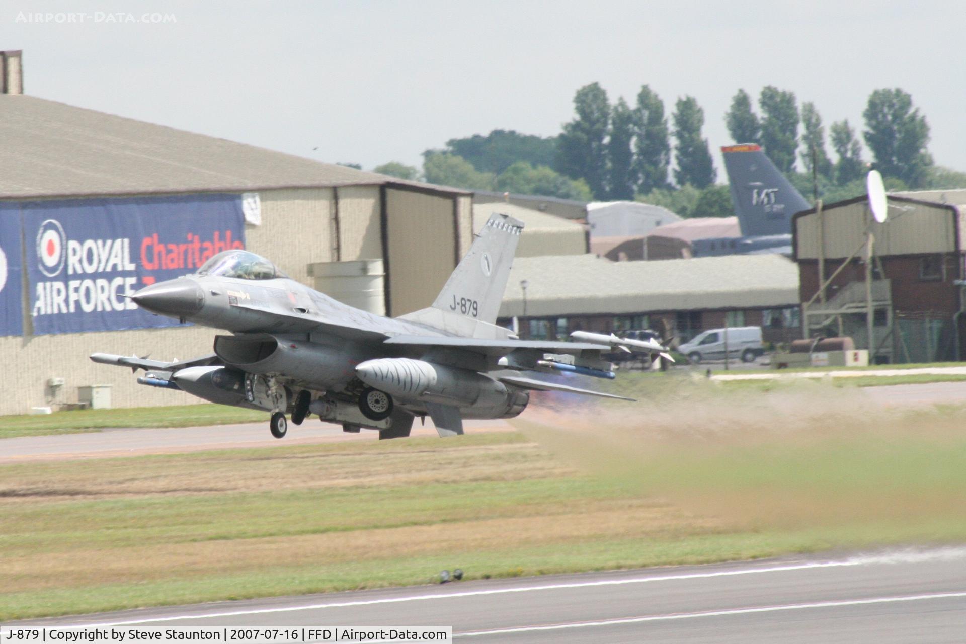 J-879, Fokker F-16A Fighting Falcon C/N 6D-96, Royal International Air Tattoo 2007
