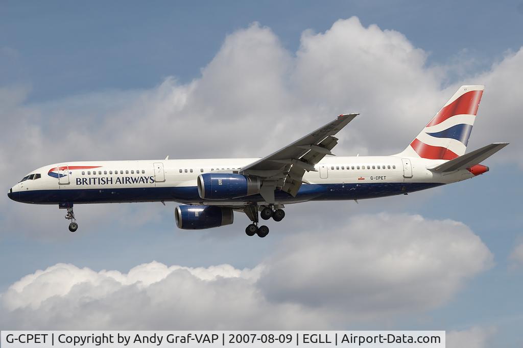 G-CPET, 1998 Boeing 757-236 C/N 29115, British Airways 757-200