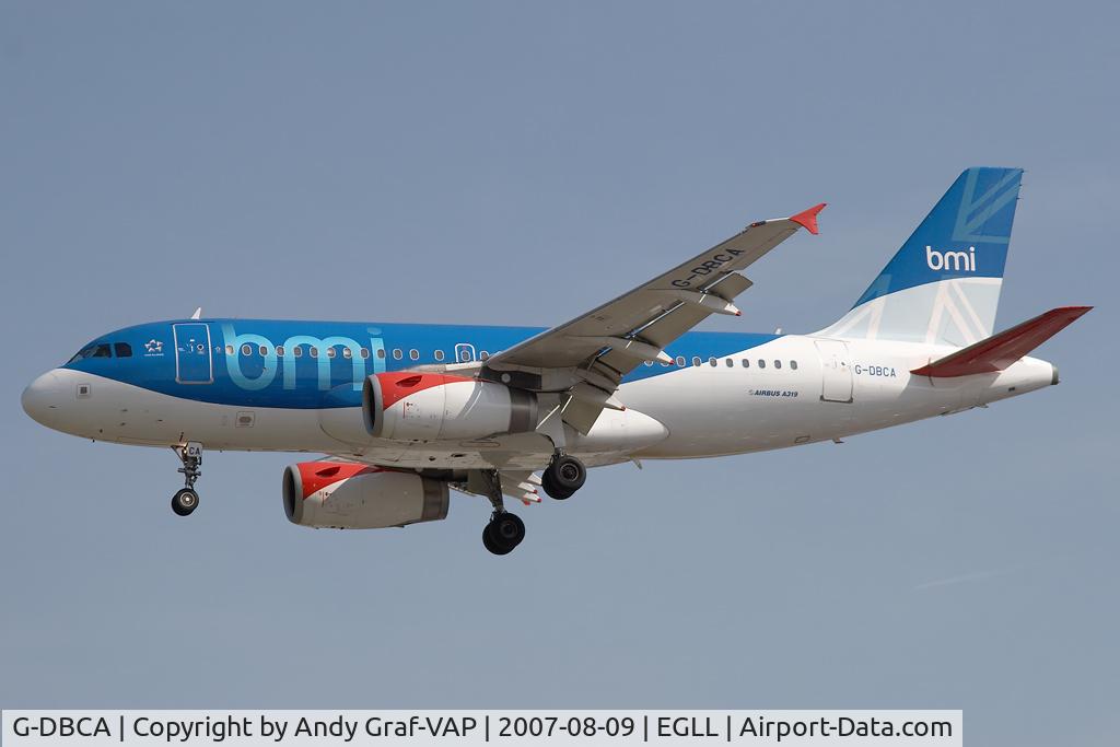 G-DBCA, 2004 Airbus A319-131 C/N 2098, BMI A319