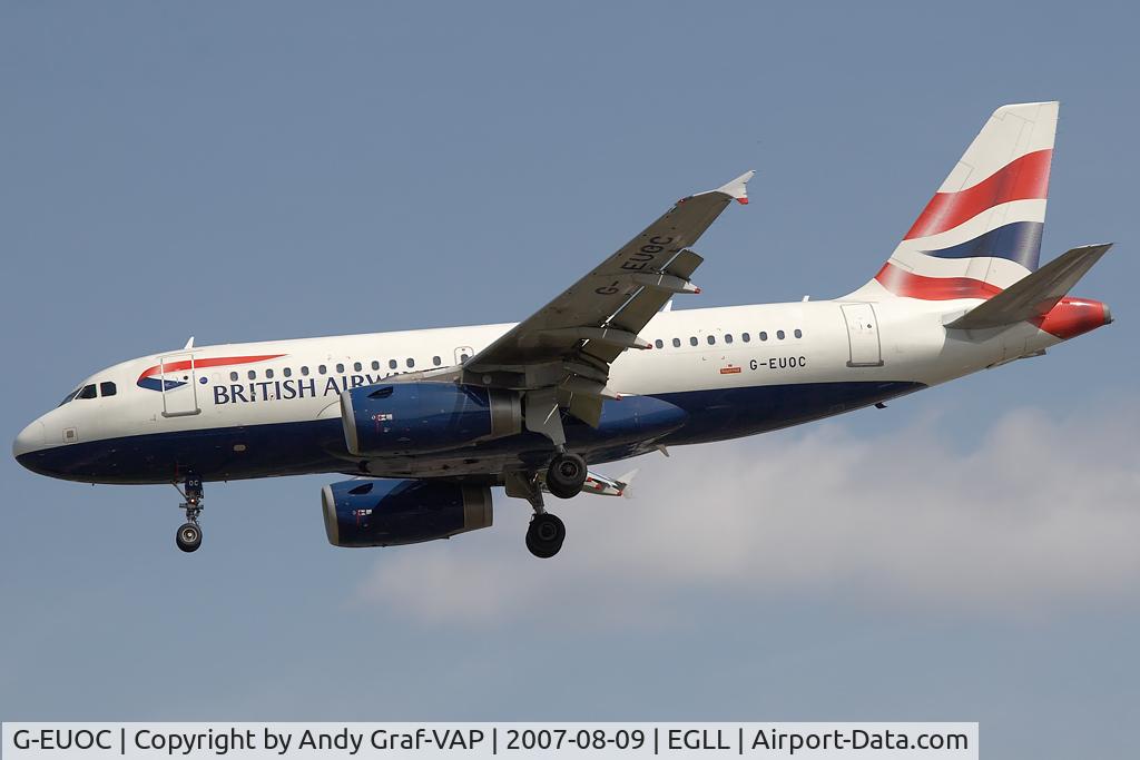 G-EUOC, 2001 Airbus A319-131 C/N 1537, British Airways A319