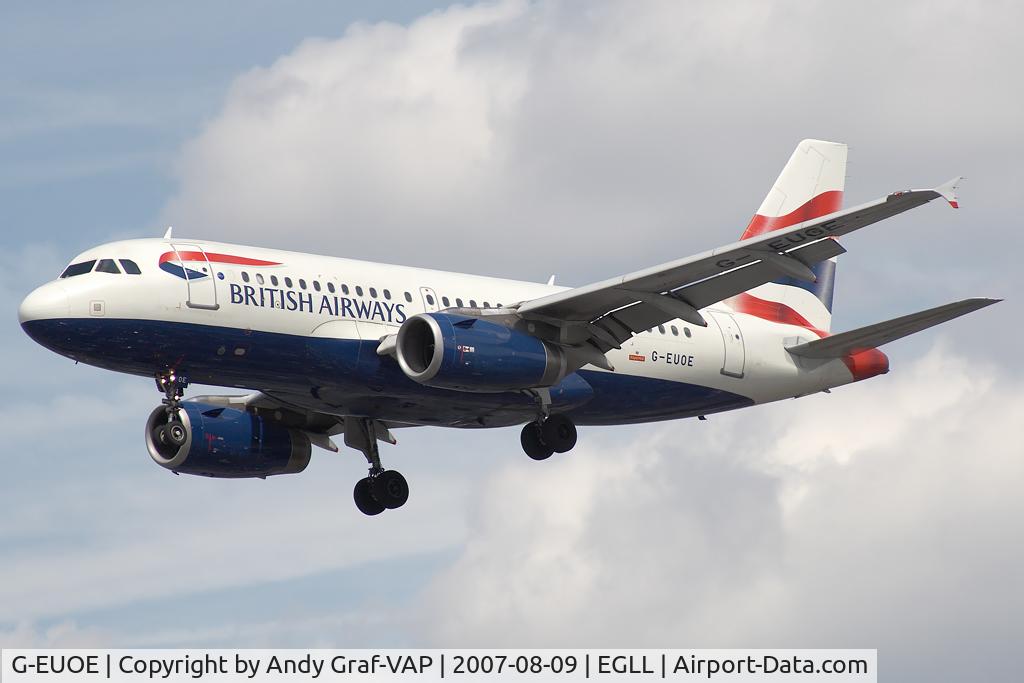 G-EUOE, 2001 Airbus A319-131 C/N 1574, British Airways A319