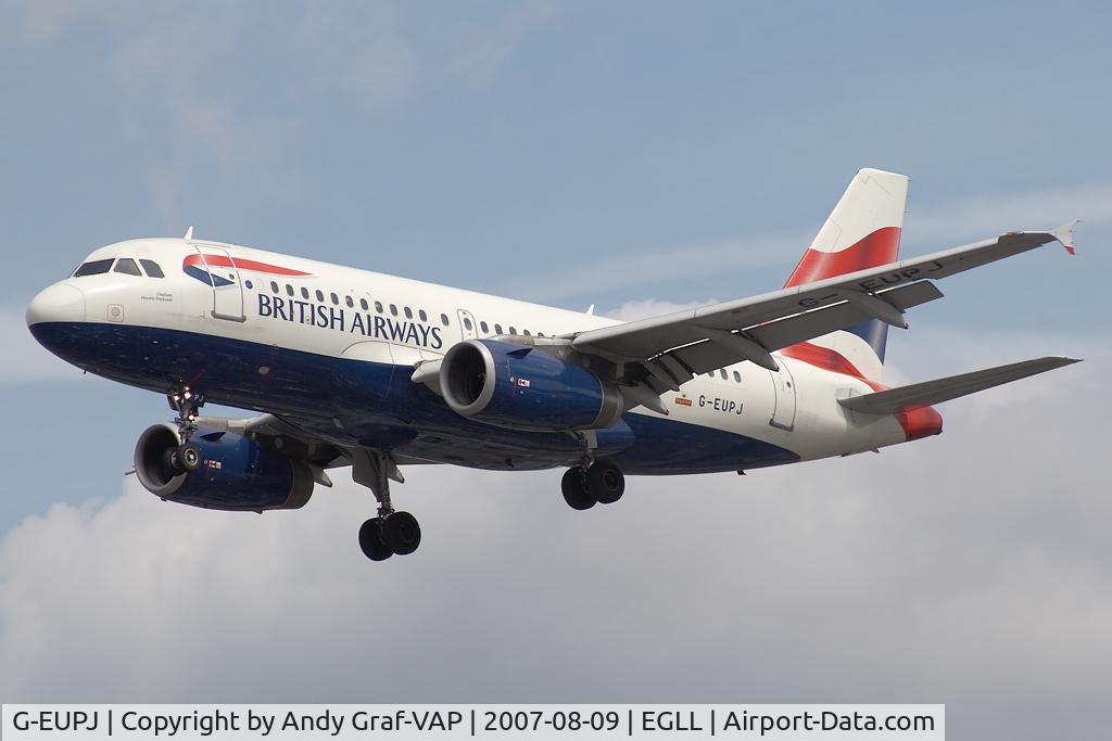 G-EUPJ, 2000 Airbus A319-131 C/N 1232, British Airways A319