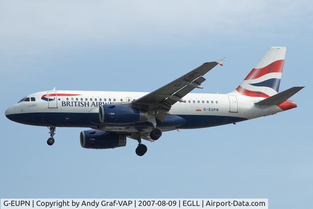 G-EUPN, 2000 Airbus A319-131 C/N 1261, British Airways A319