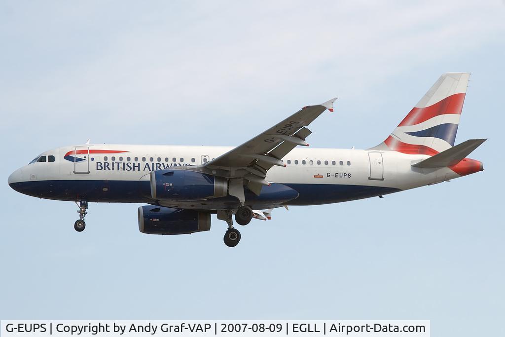 G-EUPS, 2000 Airbus A319-131 C/N 1338, British Airways A319