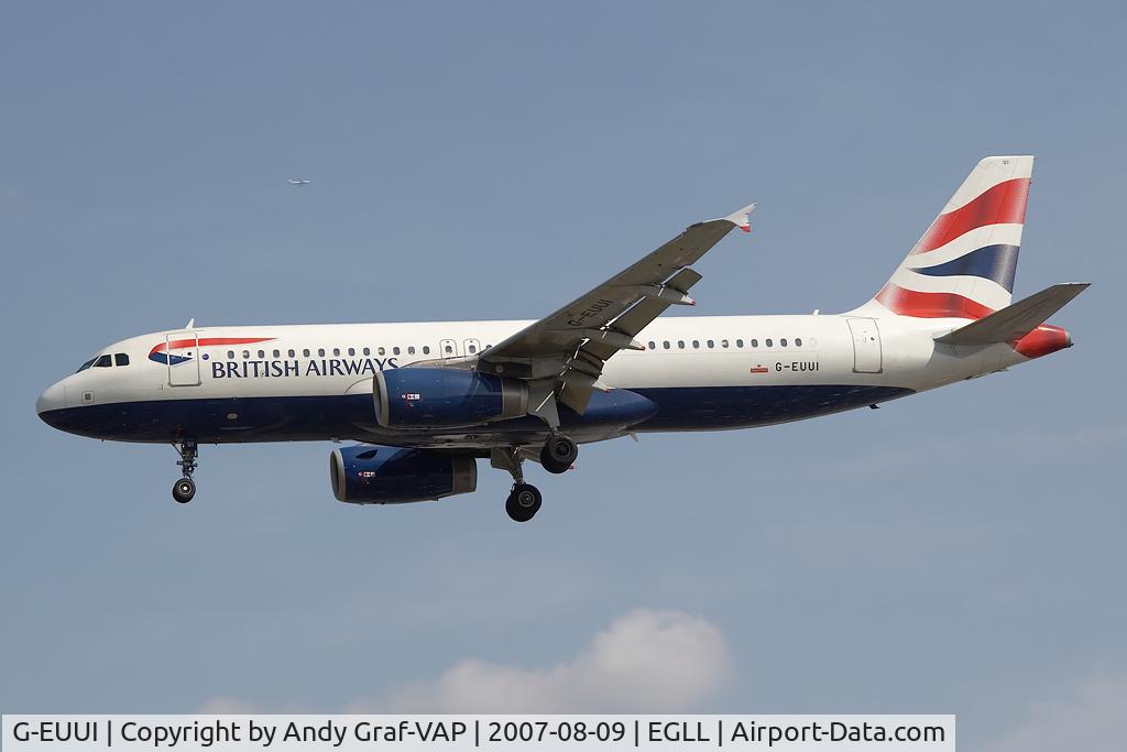 G-EUUI, 2002 Airbus A320-232 C/N 1871, British Airways A320
