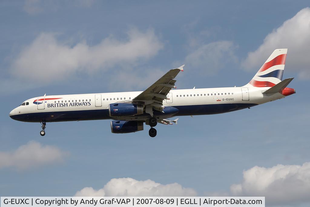G-EUXC, 2004 Airbus A321-231 C/N 2305, British Airways A321