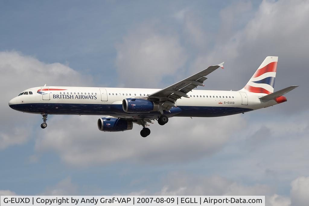 G-EUXD, 2004 Airbus A321-231 C/N 2320, British Airways A321