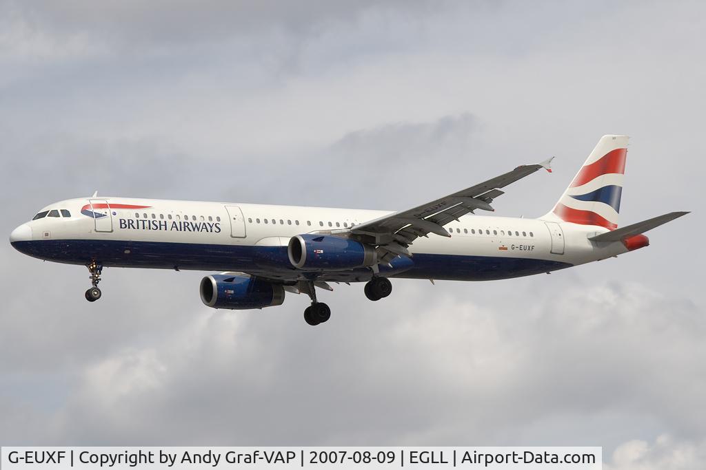 G-EUXF, 2004 Airbus A321-231 C/N 2324, British Airways A321