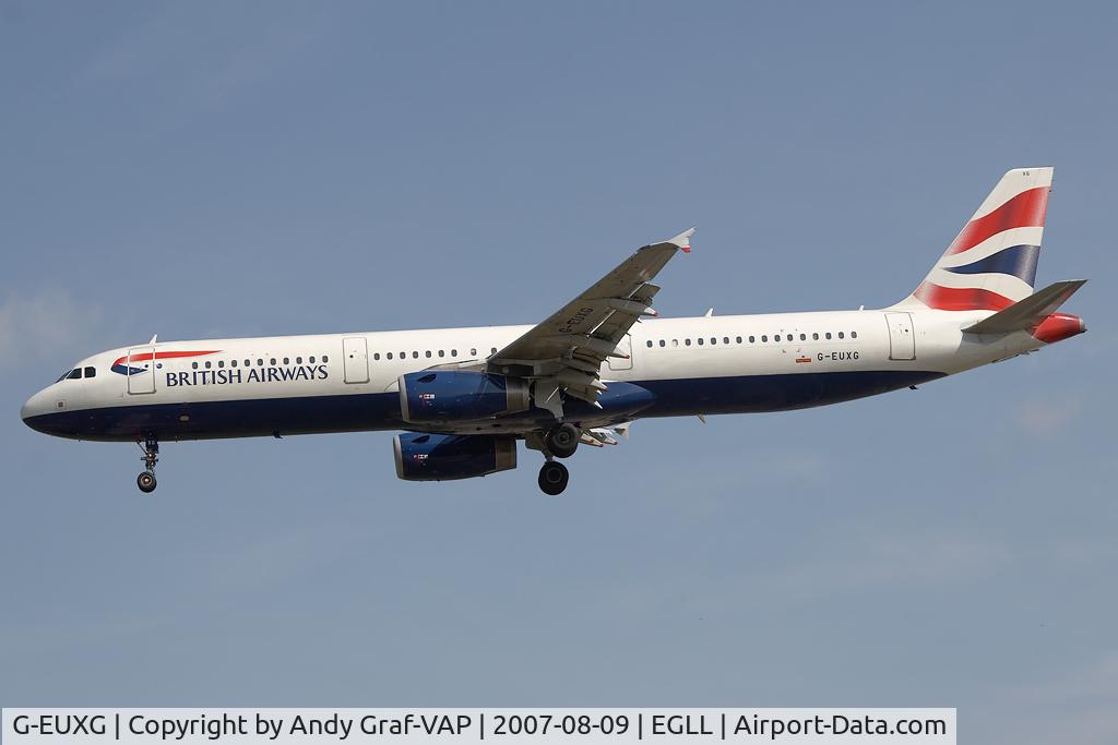 G-EUXG, 2004 Airbus A321-231 C/N 2351, British Airways A321