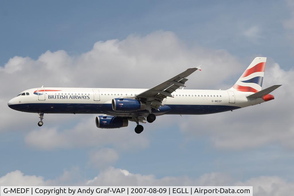 G-MEDF, 2002 Airbus A321-231 C/N 1690, British Airways A321