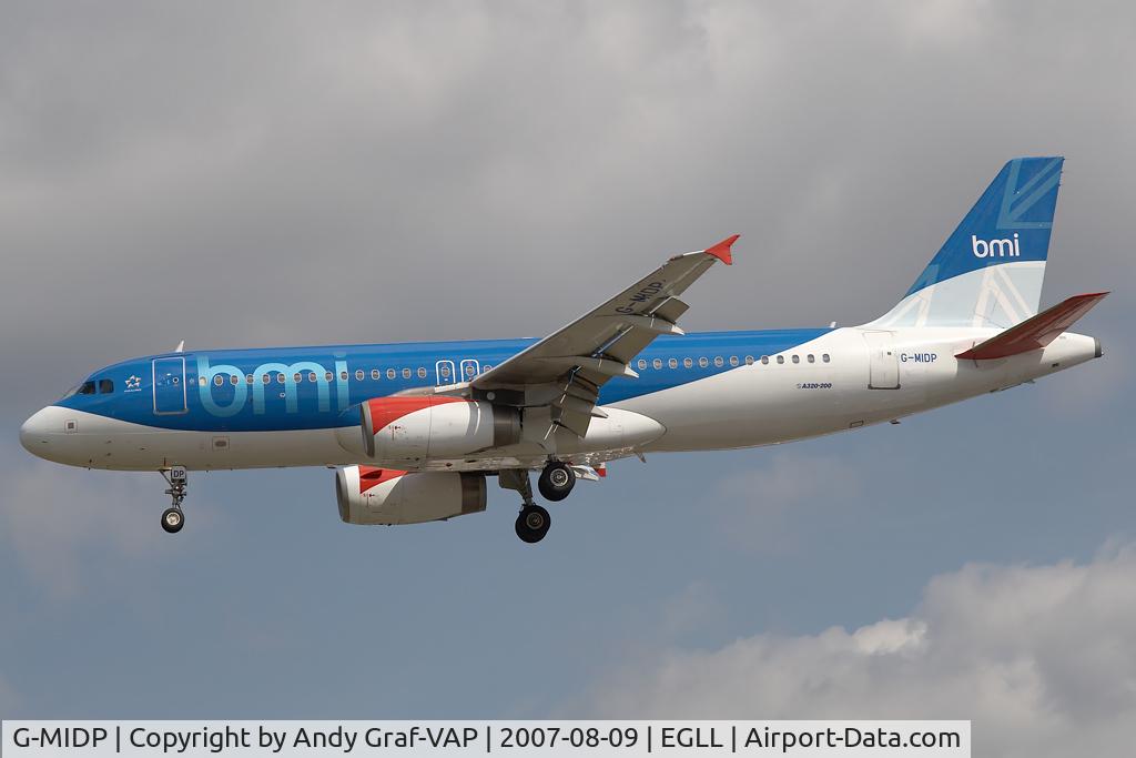 G-MIDP, 2002 Airbus A320-232 C/N 1732, BMI A320