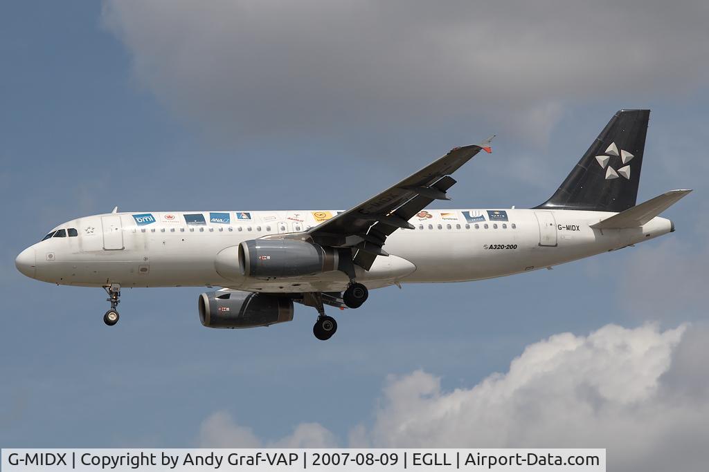 G-MIDX, 2000 Airbus A320-232 C/N 1177, BMI A320