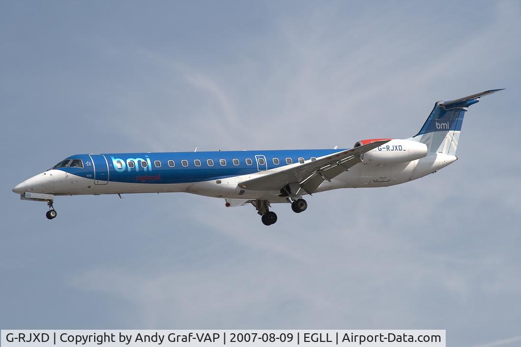 G-RJXD, 2000 Embraer EMB-145EP (ERJ-145EP) C/N 145207, BMI EMB145