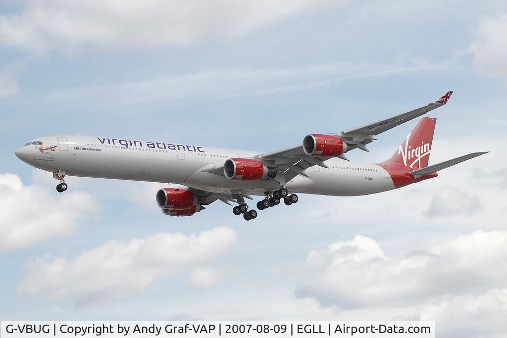 G-VBUG, 2007 Airbus A340-642 C/N 804, Virgin Atlantic A340-600