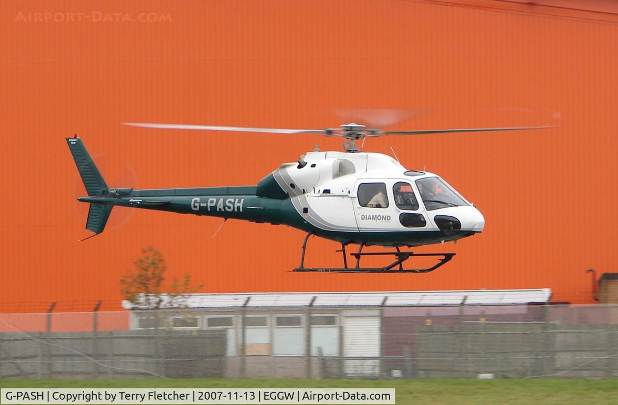G-PASH, 1981 Aerospatiale AS-355F-1 Ecureuil 2 C/N 5040, Ecuriel for a quick turnaround at Luton