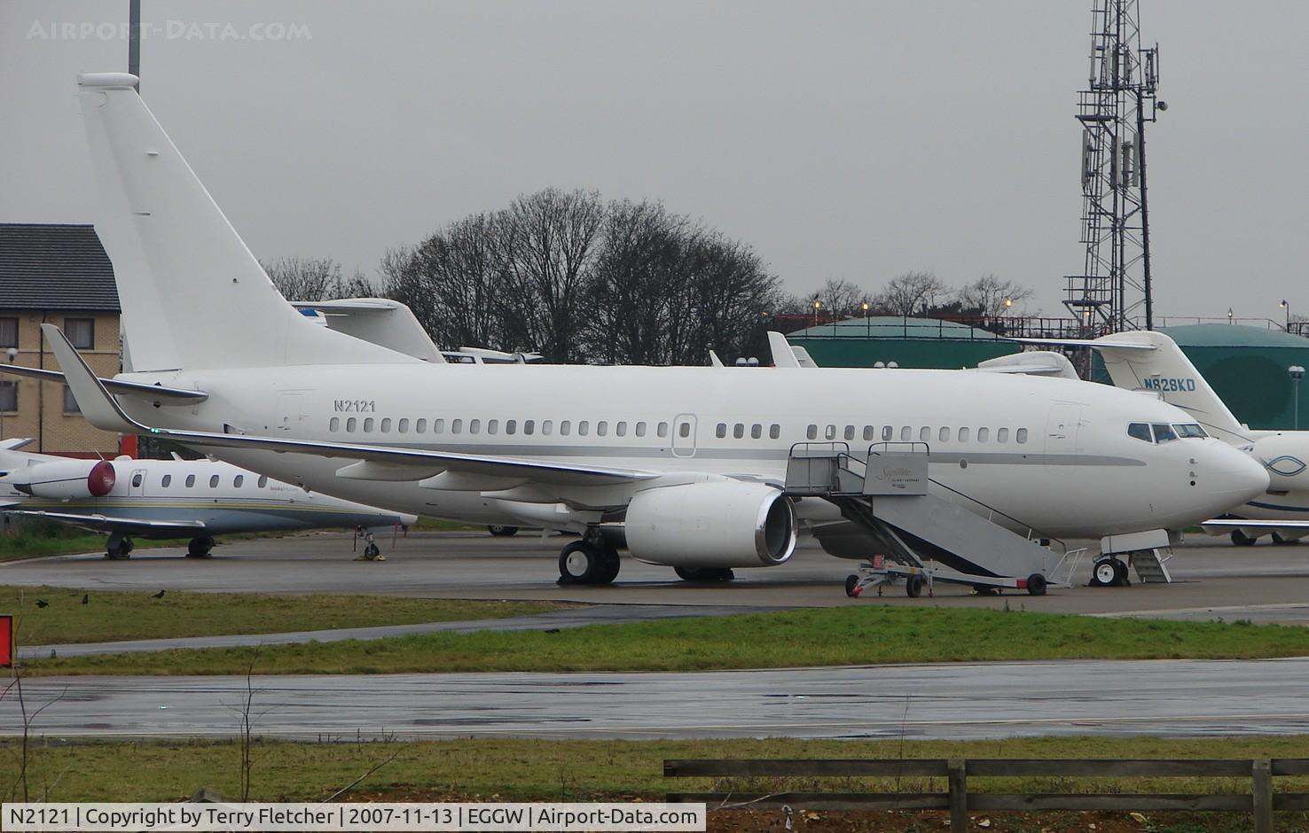 N2121, 2006 Boeing 737-7EI C/N 34683, Executive BBJ at Luton