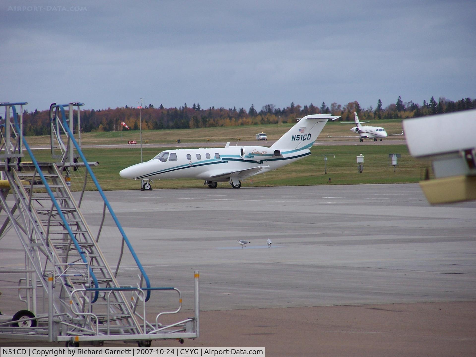 N51CD, 1996 Cessna 525 C/N 525-0163, Charlottetown