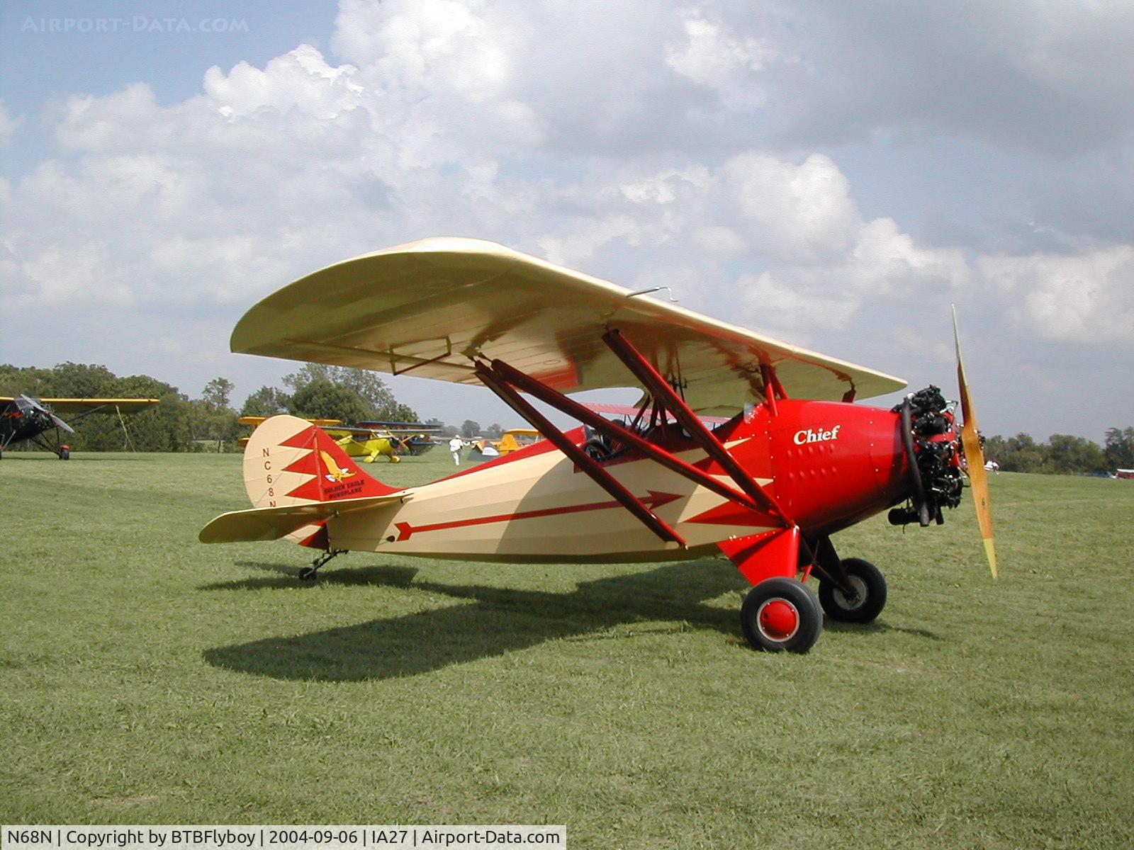 N68N, 1929 Golden Eagle Chief C/N 803, 2004 Grand Champion Antique at the AAA/APM National Fly-in at Antique Airfield near Blakesburg, IA