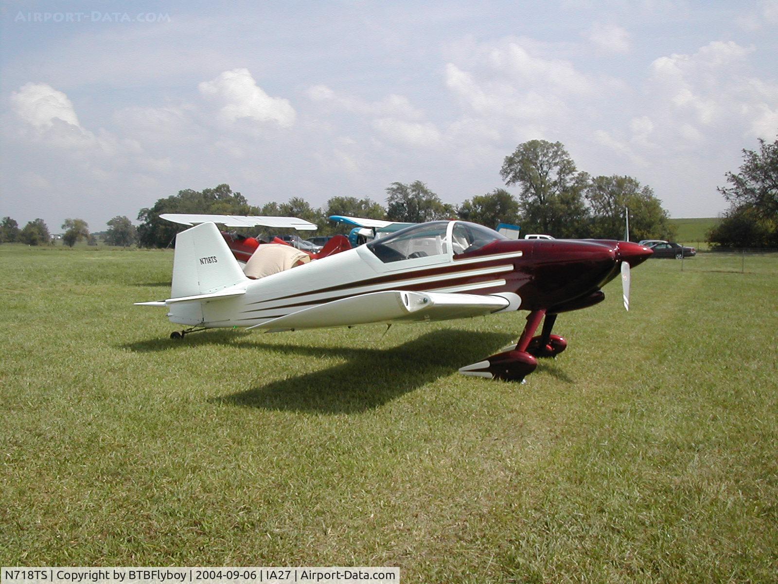 N718TS, 1997 Vans RV-6 C/N 11411, RV6 at Antique Airfield near Blakesburg, IA during the 2004 AAA/APM National Fly-in