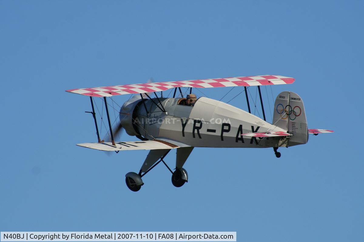 N40BJ, 1937 Bucker Bu-133C Jungmeister C/N 4, BU-133