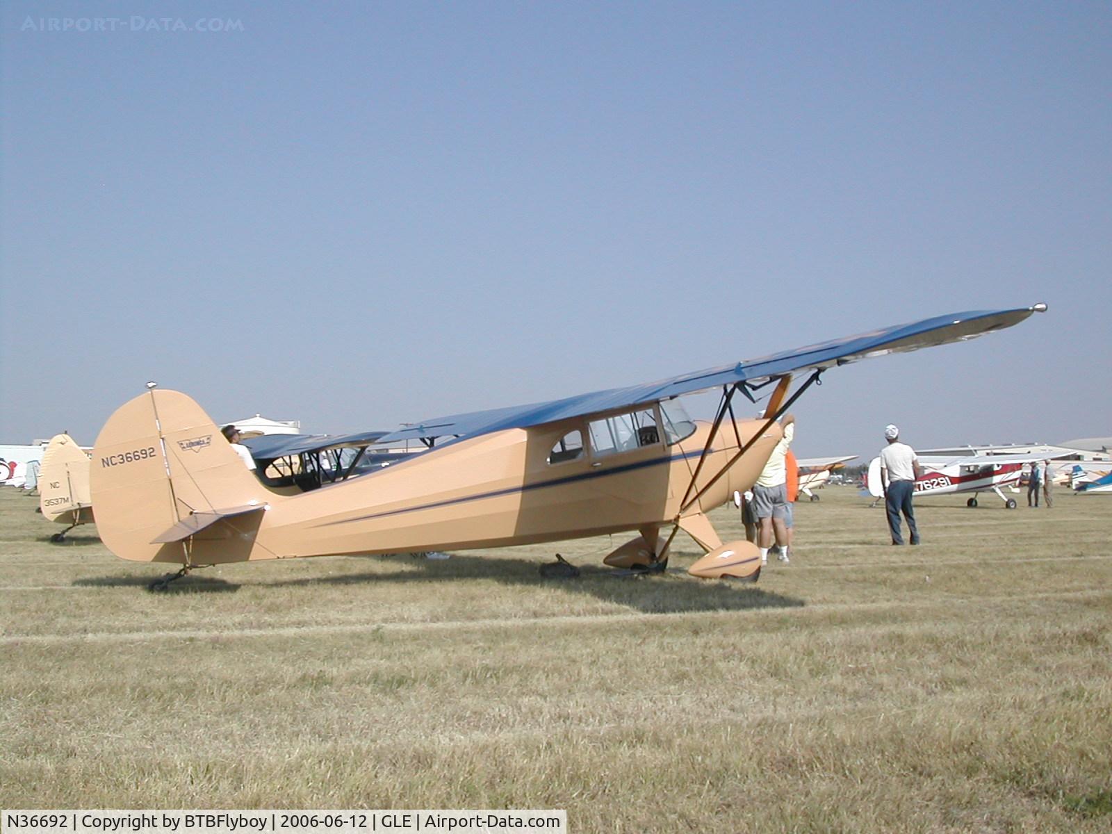 N36692, 1942 Aeronca 65-LB C/N L17501, photo taken at the 2006 Texas chapter AAA fly-in Gainesville, TX