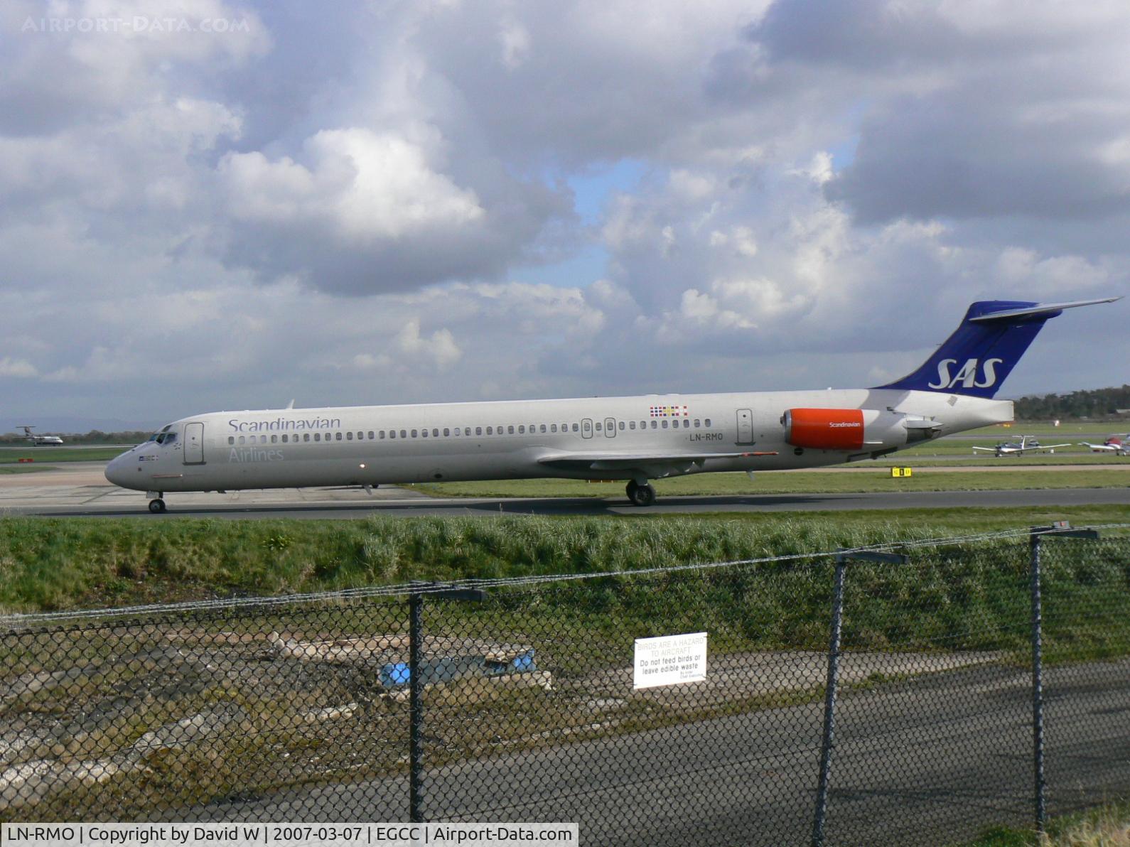 LN-RMO, 1991 McDonnell Douglas MD-81 (DC-9-81) C/N 53315, Just landed.