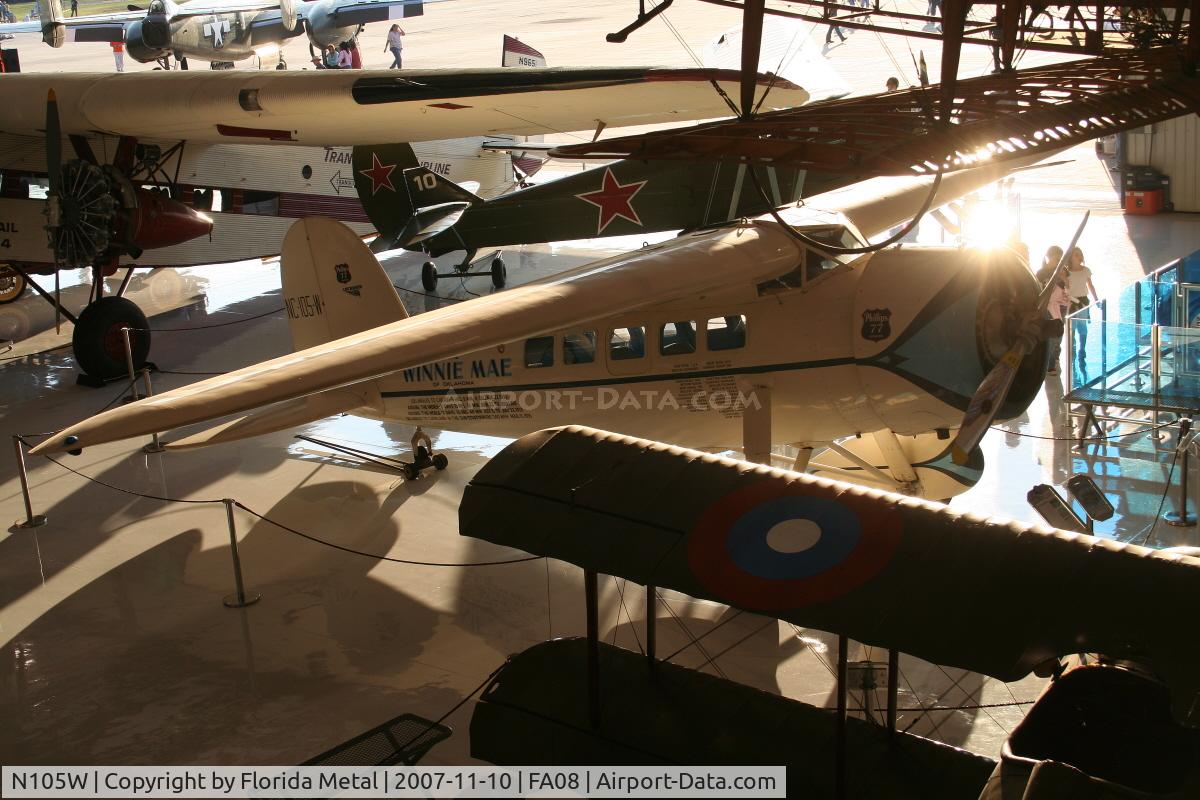 N105W, 1929 Lockheed Vega 5C C/N 72, Lockheed Vega