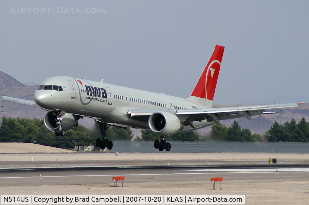 N514US, 1986 Boeing 757-251 C/N 23202, Northwest Airlines / 1986 Boeing 757-251