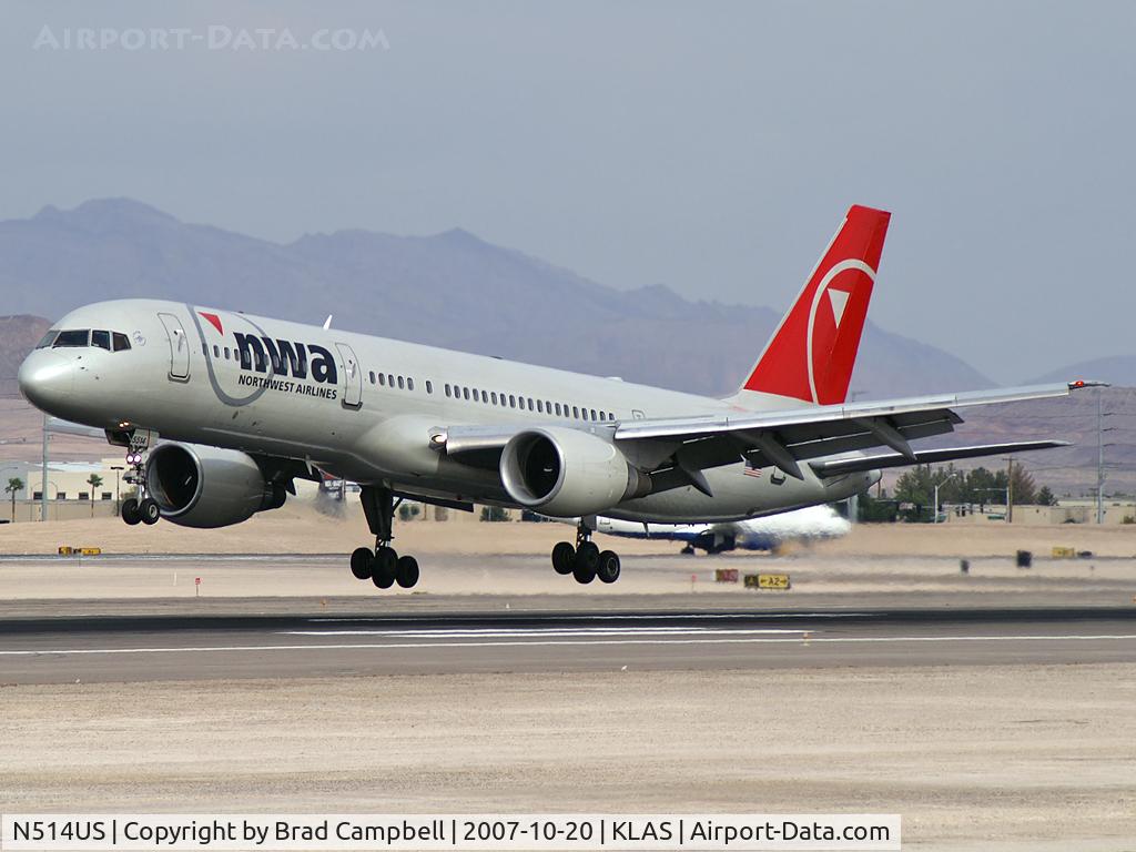 N514US, 1986 Boeing 757-251 C/N 23202, Northwest Airlines / 1986 Boeing 757-251