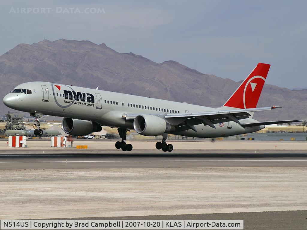N514US, 1986 Boeing 757-251 C/N 23202, Northwest Airlines / 1986 Boeing 757-251