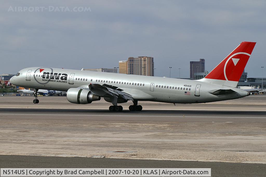 N514US, 1986 Boeing 757-251 C/N 23202, Northwest Airlines / 1986 Boeing 757-251