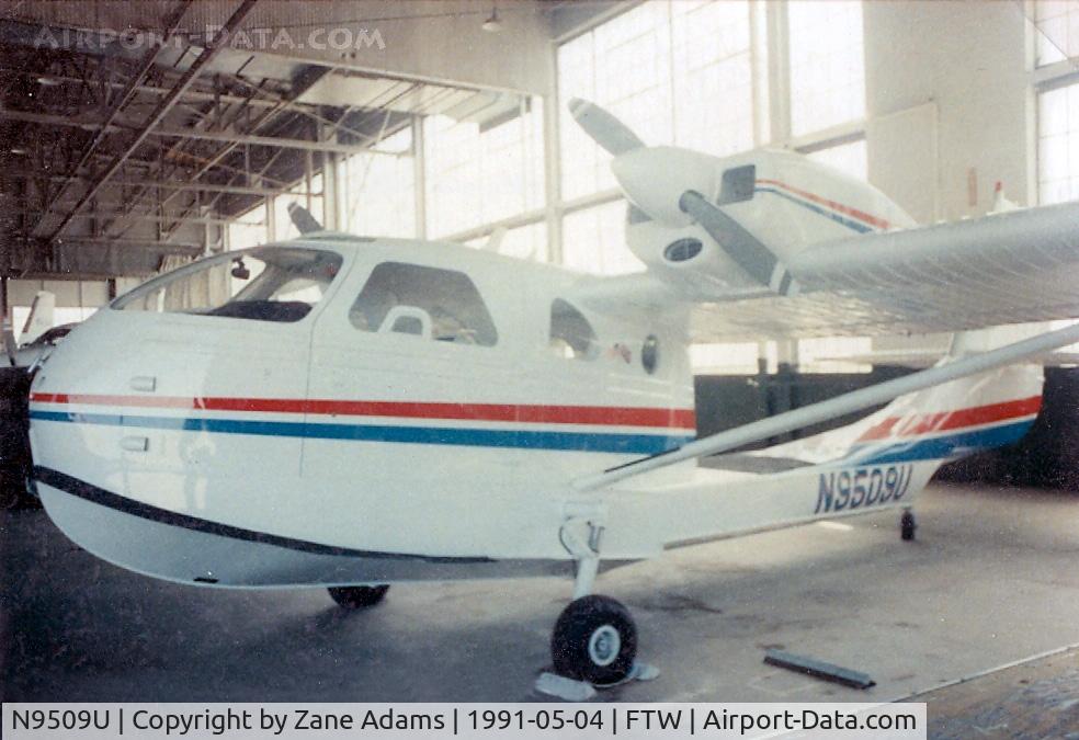N9509U, 1981 STOL Aircraft UC-1Twinbee C/N 021, In the hanger at Meacham Field