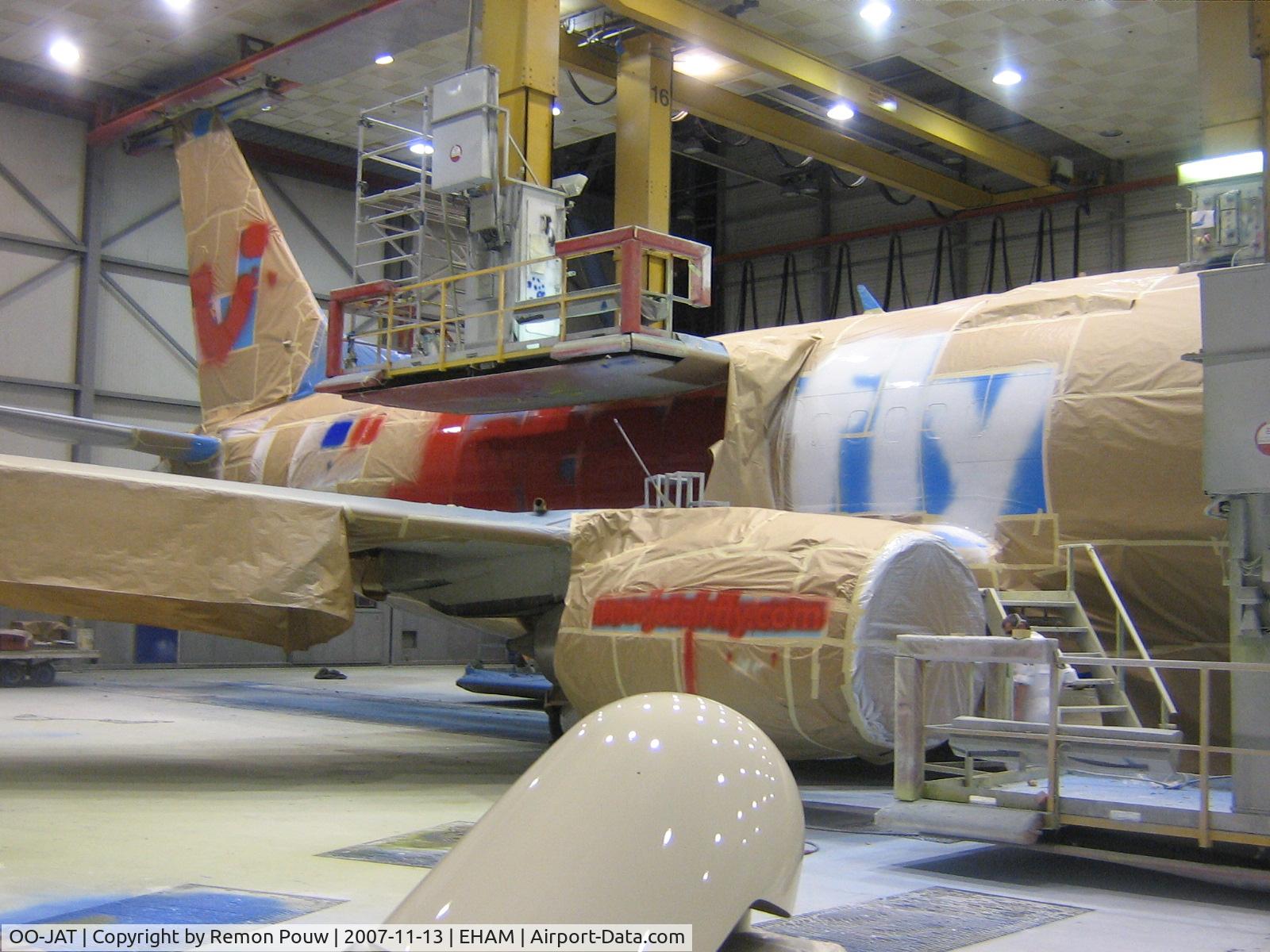 OO-JAT, 1990 Boeing 737-5K5 C/N 24927, It's almost finished! One week inside and almost ready to fly again!