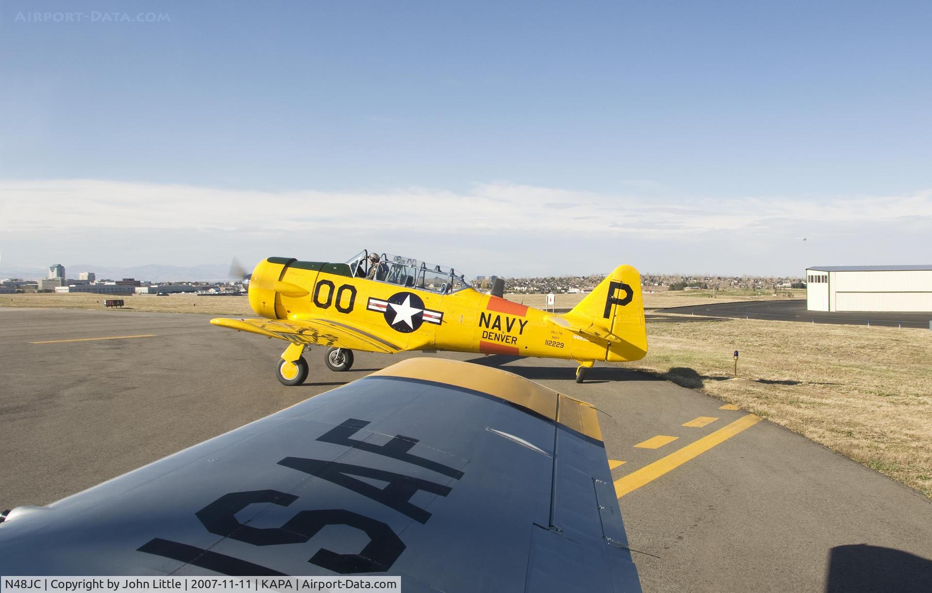 N48JC, North American AT-6G Texan Texan C/N 121-43192, Run up area at 17L