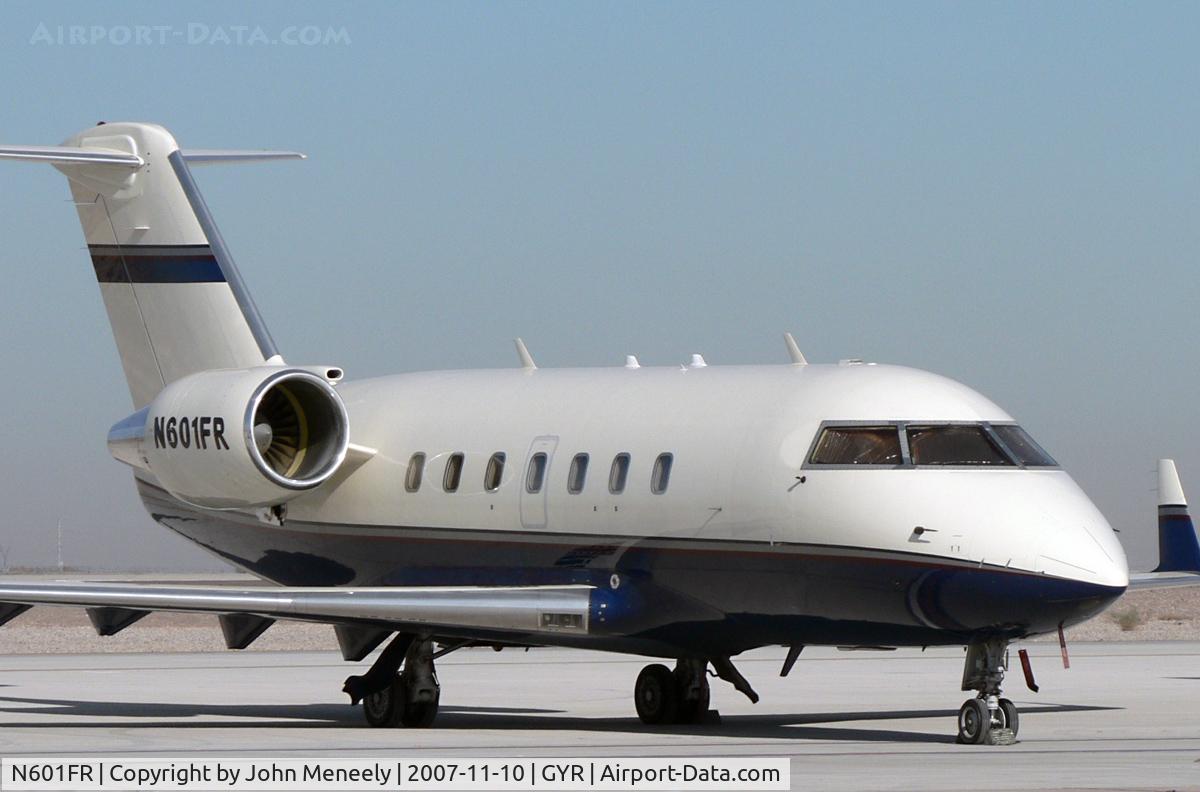 N601FR, 1987 Canadair Challenger 604 (CL-600-2B16) C/N 5003, Visiting GYR for a NASCAR race at P.I.R.