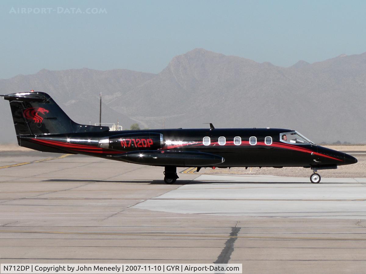 N712DP, 1980 Gates Learjet 25D C/N 319, Snakes alive! Don Prudhomme's beautiful Lear 25.
